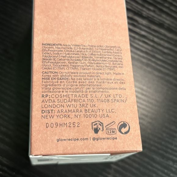 Glow Recipe Watermelon Glow Niacinamide Hue Drops Sun Glow Serum 40ml NIB - Picture 6 of 6